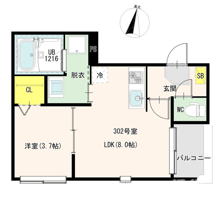 足立区栗原３丁目のアパートの間取り
