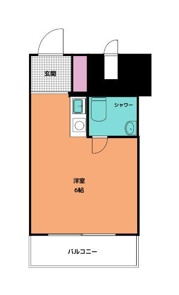 スカイコート市ヶ谷第二の間取り