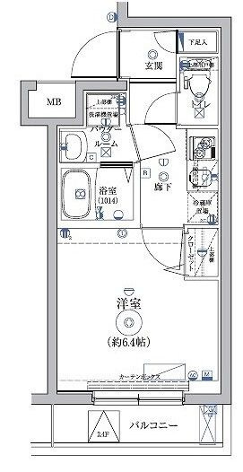 RELUXIA品川東大井の間取り|間取りです。