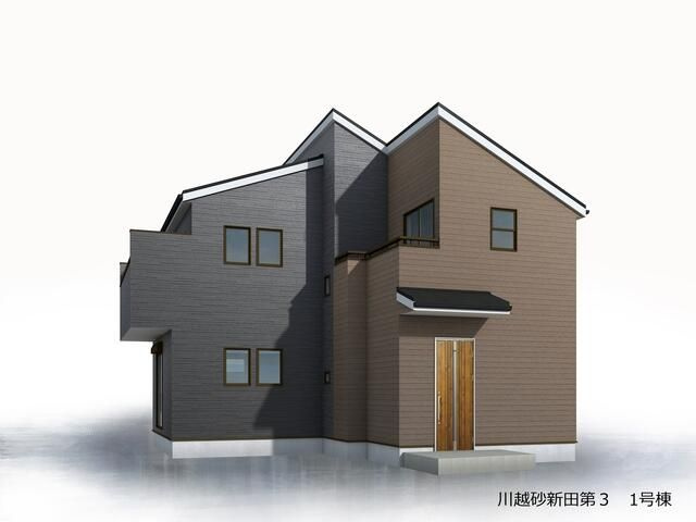 川越砂新田第3　新築戸建て　リーブルガーデンの外観パース