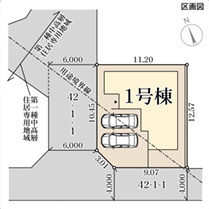 リーブルガーデン姫路市北原8期の区画図
