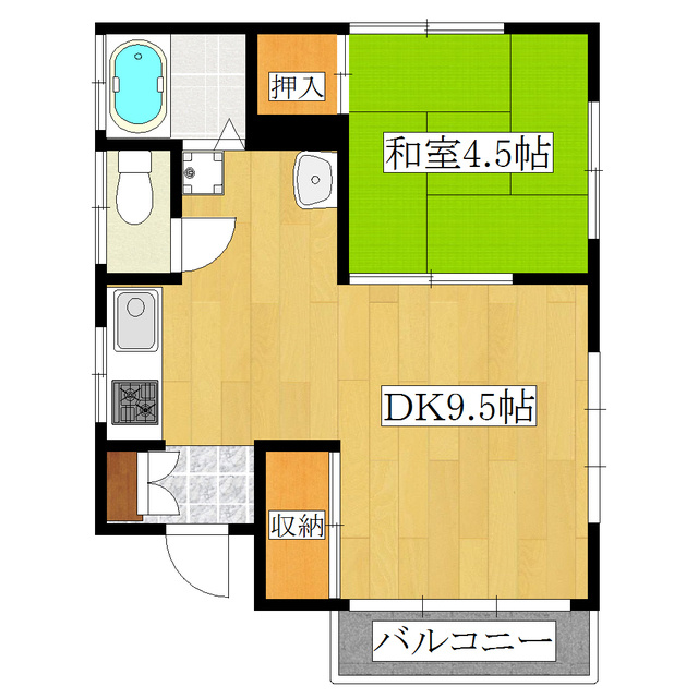 植野コーポの間取り|☆1DKの間取りになります☆