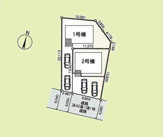 土浦市乙戸南第7　新築戸建　2号棟の区画図
