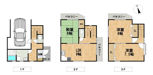 中古戸建　尼崎市南七松町2丁目の間取り|2026年6月、リフォーム完成♪生まれ変わった外観・室内を是非現地にてご確認ください！