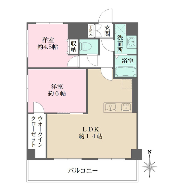 CASA　Aー1の間取り