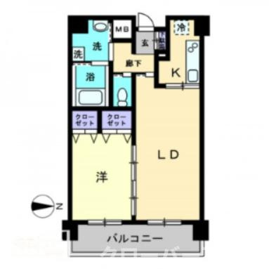アルファレガロ栗林の間取り|間取図