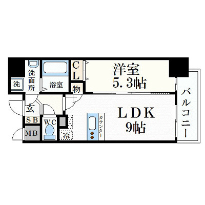 プレサンス丸の内流雅の間取り
