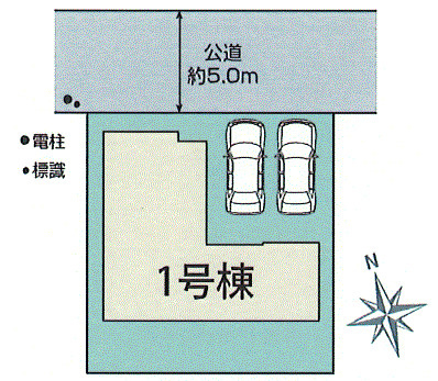 あきる野市小川東1丁目　新築戸建全1棟の区画図