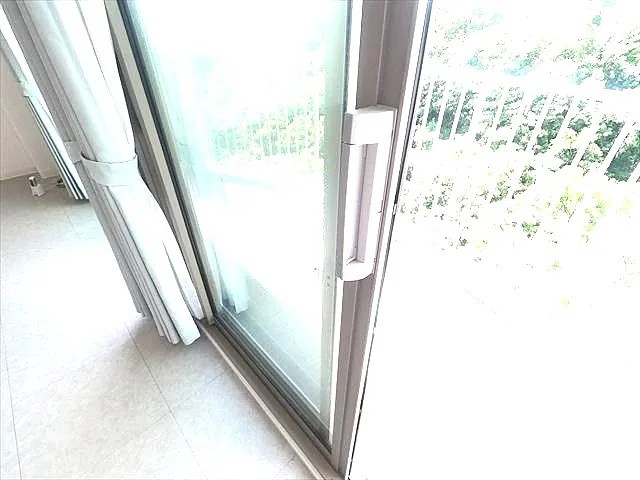 荒神山マンションのバルコニー
