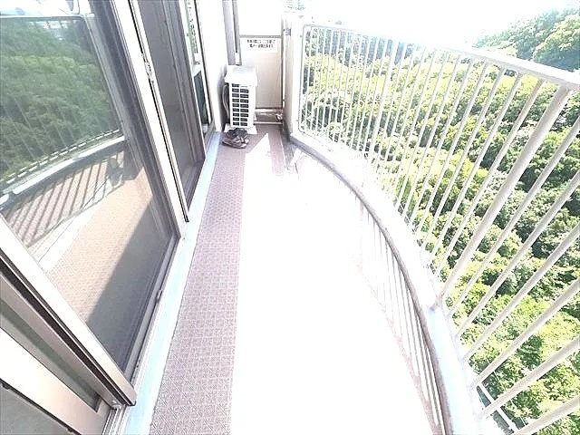 荒神山マンションのバルコニー