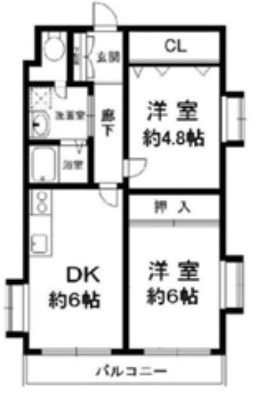 ＨＡＣＨＩＢＵＳＥ六甲の間取り