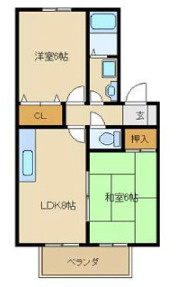 ジュネスＡＫＡＩの間取り