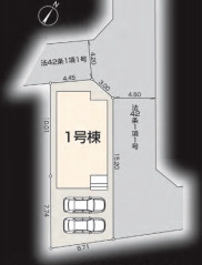 川越寺尾第6　新築戸建　リーブルガーデンの区画図