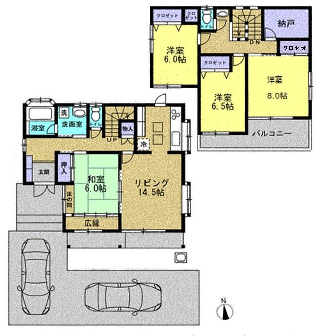 八街市吉倉　中古戸建の間取り|図面と現況に相違がある場合、現況を優先致します。