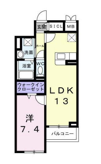 アンソレイユの間取り