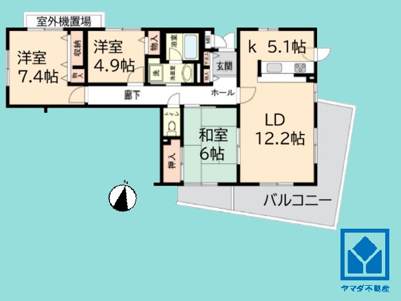 グランドメゾン西宮名塩１番館の間取り