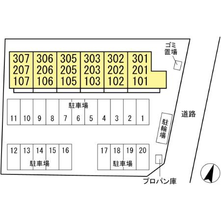 フォレストヴィラの区画図