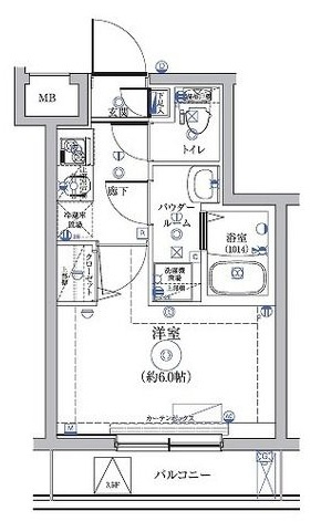 RELUXIA品川東大井の間取り|間取りです。