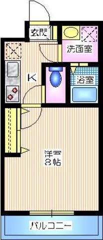 ｌａ　ｍｅrの間取り|広々したフローリングの洋室８帖　ゆとりある２６．２１平米