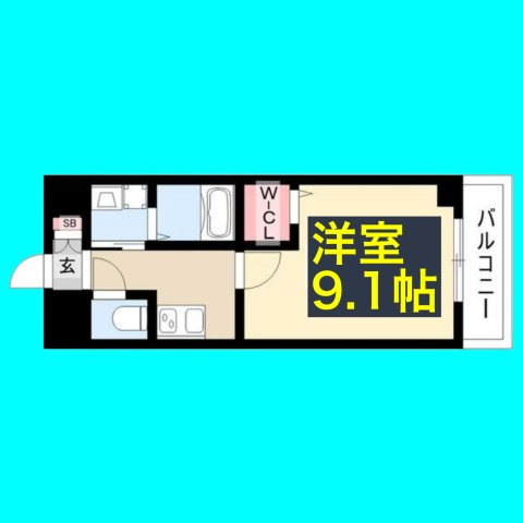 アルカンシェル名駅の間取り