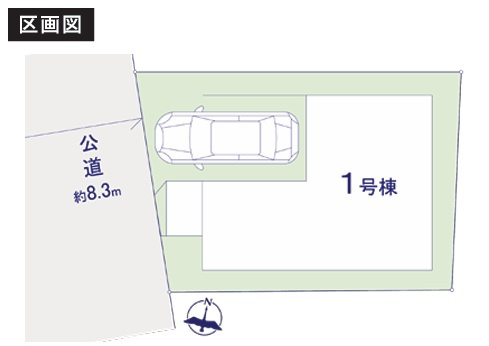 千葉市稲毛区轟町１丁目Ⅱの区画図