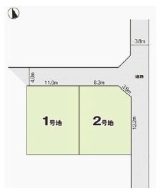 緑区東神の倉2期　売地　2号地の土地図|区画図　※図面と現況が異なる場合は現況優先といたします。