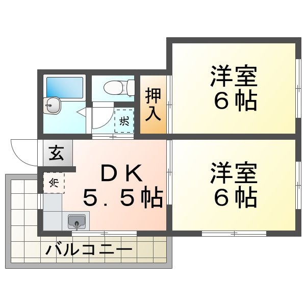 旭が丘伸和ハイツの間取り