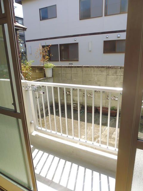 新町コーポのバルコニー
