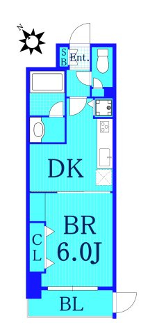 アールケープラザ横浜Vの間取り