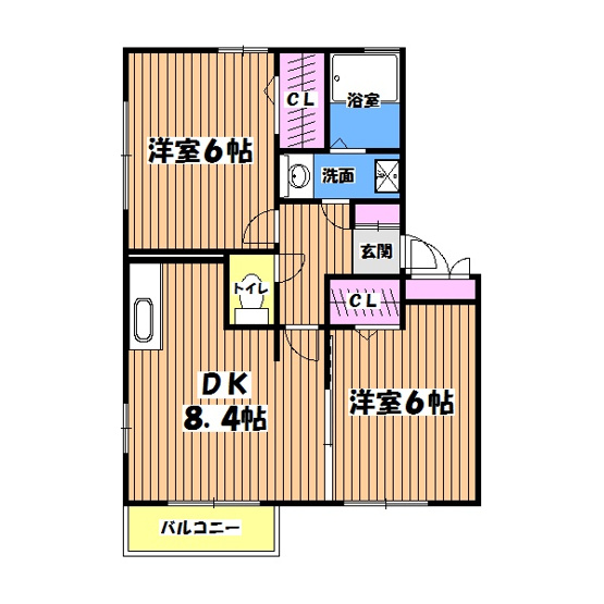 【間取り】 | ル・ヴェール　A棟