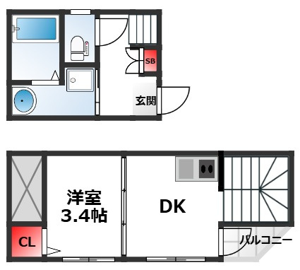 SUN生三番館の間取り