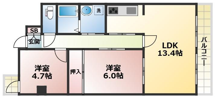 グランデージスワの間取り