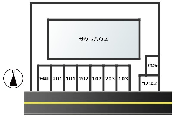 サクラハウスの区画図