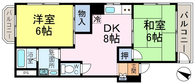 リバーサイド斉藤の間取り