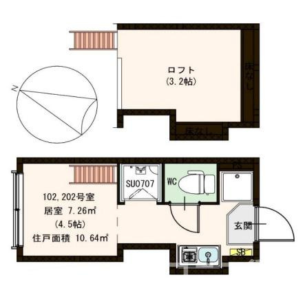 【間取り】 | ヴィスタグランデ南阿佐ヶ谷
