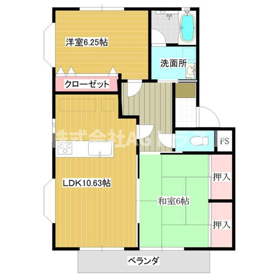 【間取り】 | ベルメナージュＭ