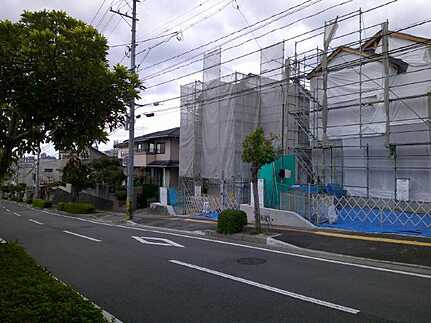 安芸郡府中町石井城２丁目の前面道路含む現地写真