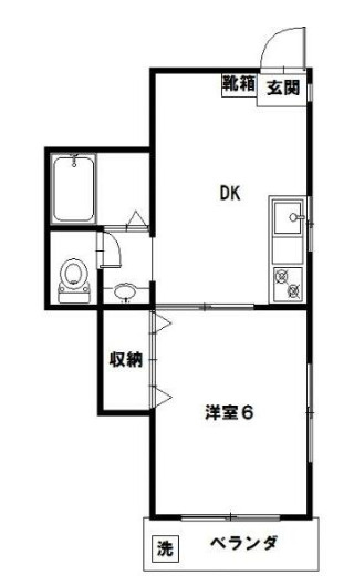 中野区中野３丁目の賃貸マンションの間取り