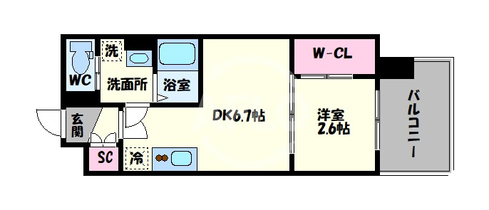 セレニテ谷九プリエの間取り|セレニテ谷九プリエ　間取り
