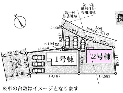 【区画図】 | 加須市騎西新築全2棟　2号棟
