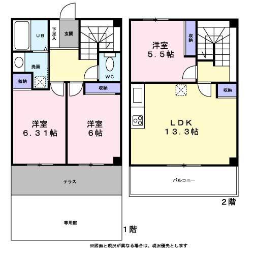 Ｔ｜ｕ４１６の間取り|間取り図