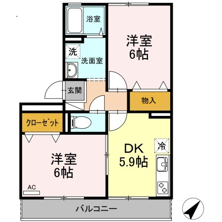 【間取り】 | シャトレー西本