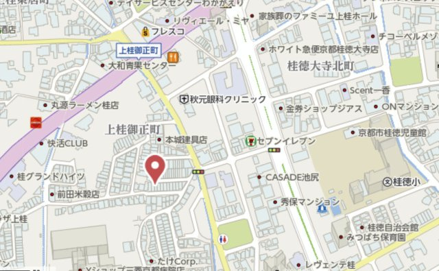 京都市西京区桂池尻町　中古戸建の地図