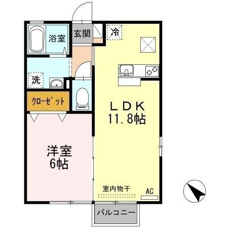 【間取り】 | コンフォート ｳｴｽﾄ