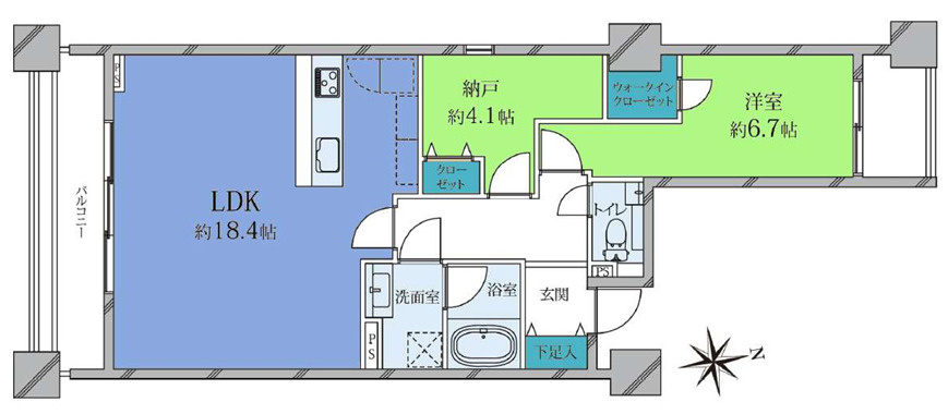 麻布市兵衛町ホームズの間取り