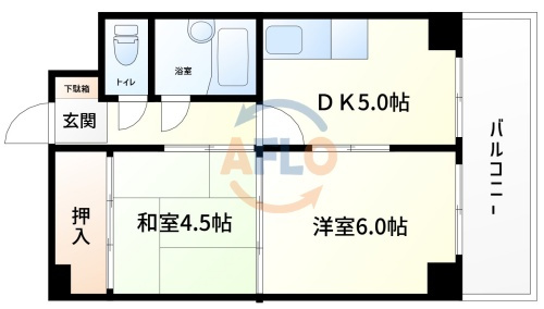ハイツサンシャインの間取り