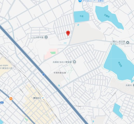加古川市第１平岡町新在家（全1）新築の地図