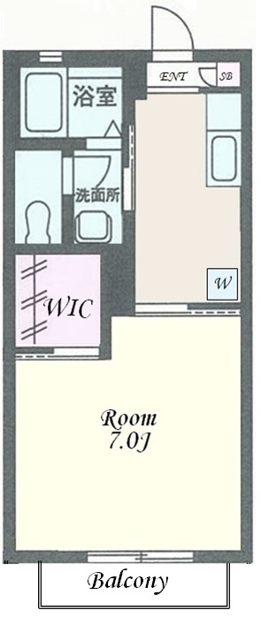 クレセントAの間取り