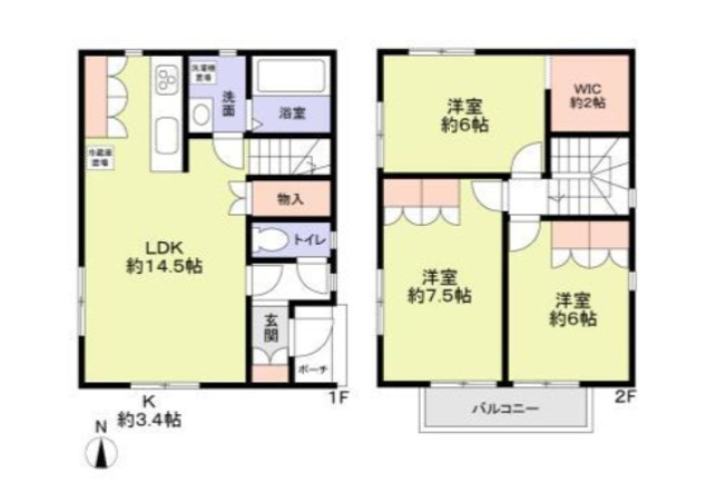 【間取り】 | クレール戸田町 A棟【名古屋市賃貸・戸建】