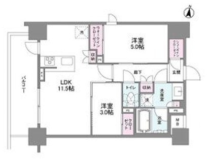 シーズンフラッツ緑地公園の間取り